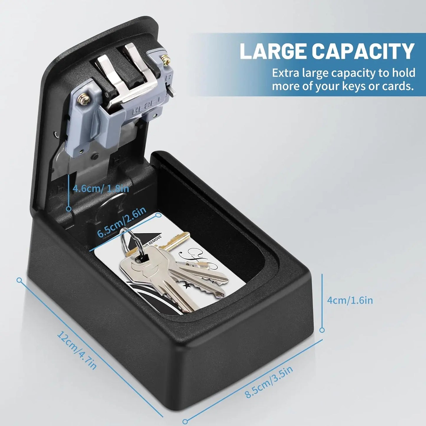 Wall Mount Key Lock Box‑ 4 Digit Combination Lockbox 🔐