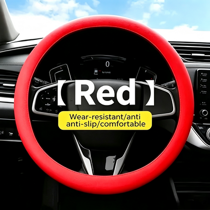 Universal Silicone Steering Wheel Cover, Non‑Slip Soft Grip All Season Car Steering Wheel Protector 🚗