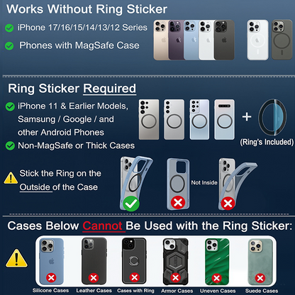 2.0 Foldable Magnetic Car Phone Holder with N52 Magnets🧲