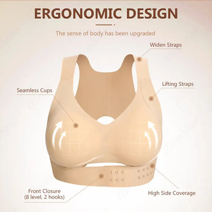 Postural correction Women’s Beige Wireless Bra