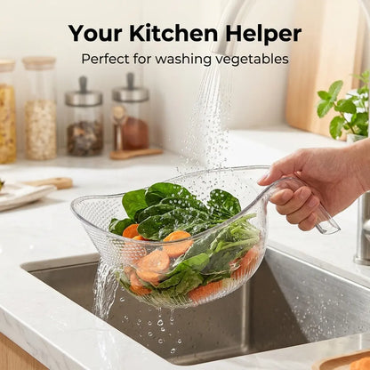 Aesthetic Multifunctional Rice Strainer with Handle 🥣