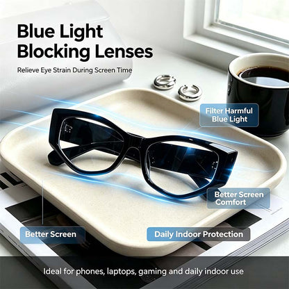 Women's Reading Glasses Anti-Blue Light Full Frame Square🕶️