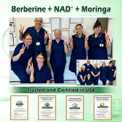 🧑⚕️🩺 Moringa · Berberine × NAD+10-in-1 Advanced Nano Microneedle Patch — Once Daily, Visible Results in 7 Days ✨