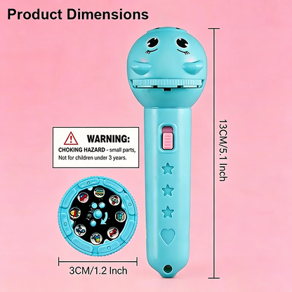 Kids Bedtime Story Projector Flashlight 48 Patterns Educational Toy🔦