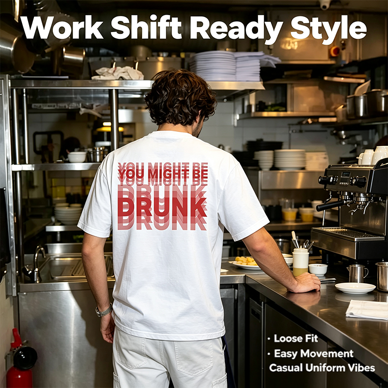 Funny Streetwear Graphic Tee – "You Might Be Drunk Unisex" T-Shirt - Gifts Suitable for Anyone Casual Cotton🧥