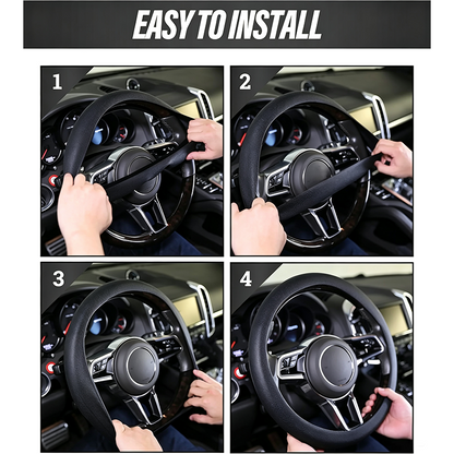Universal Silicone Steering Wheel Cover, Non‑Slip Soft Grip All Season Car Steering Wheel Protector 🚗