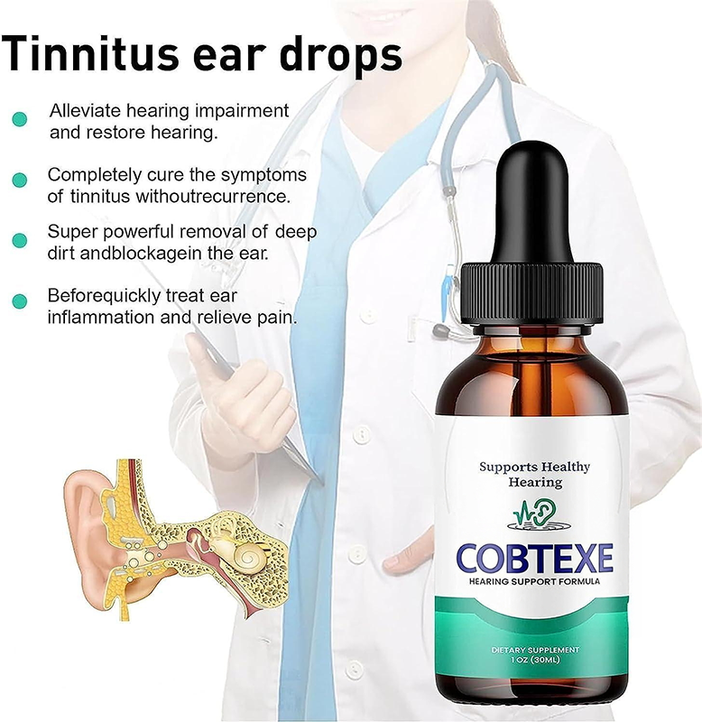 Tinnitus Relief Ear Drops, Clean Earwax & Soothe Ears👂