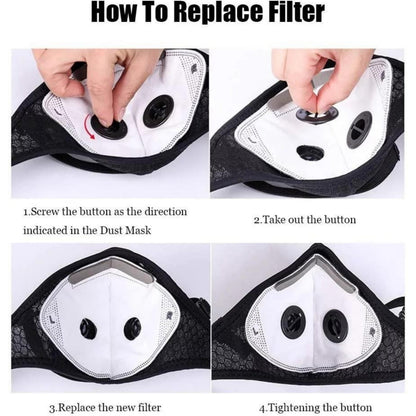 Carbon Filter Dust Mask | Reusable Adjustable Breathable Mask😷