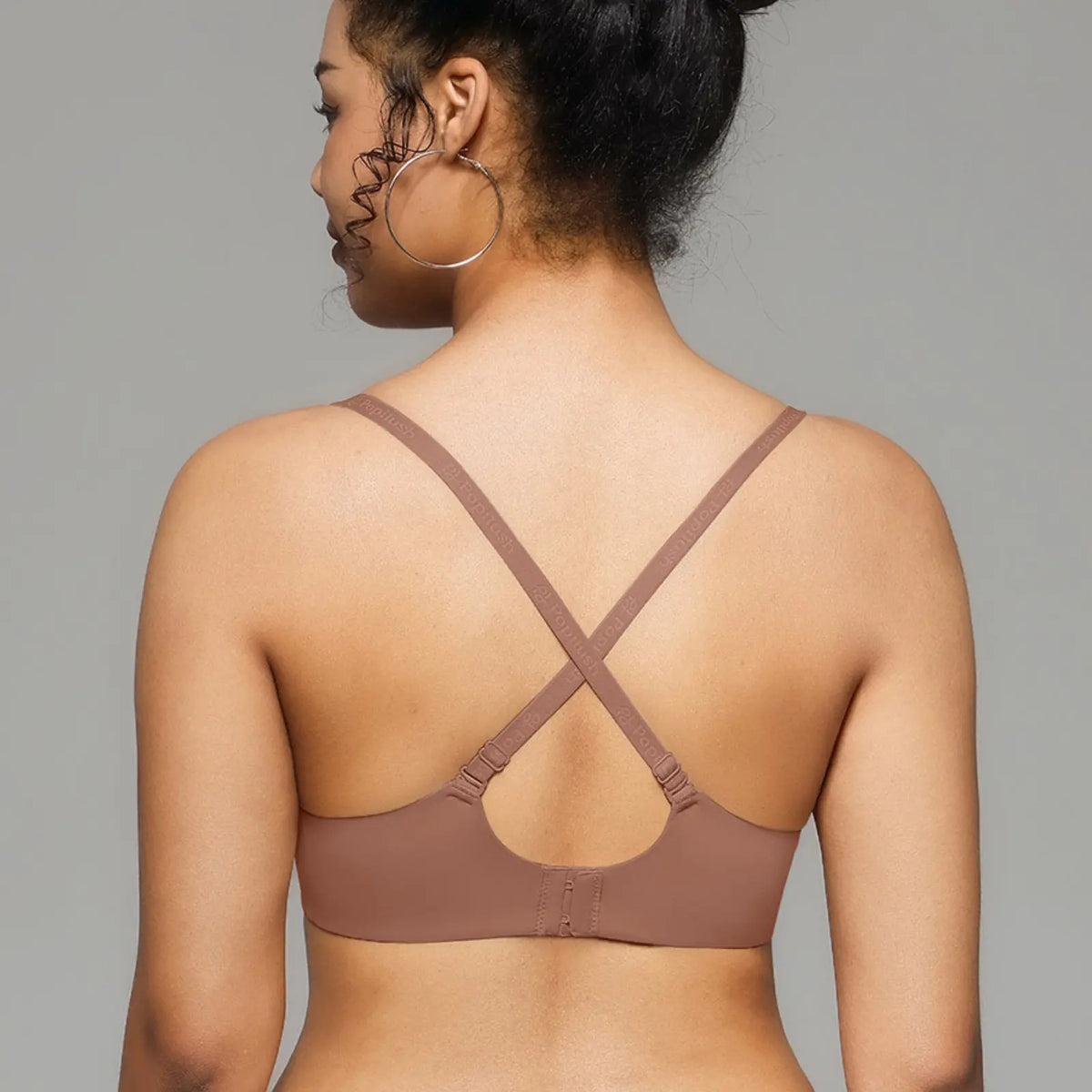 Women 2 Cups Lift Seamless Push Up Underwire T-Shirt Bra ✨