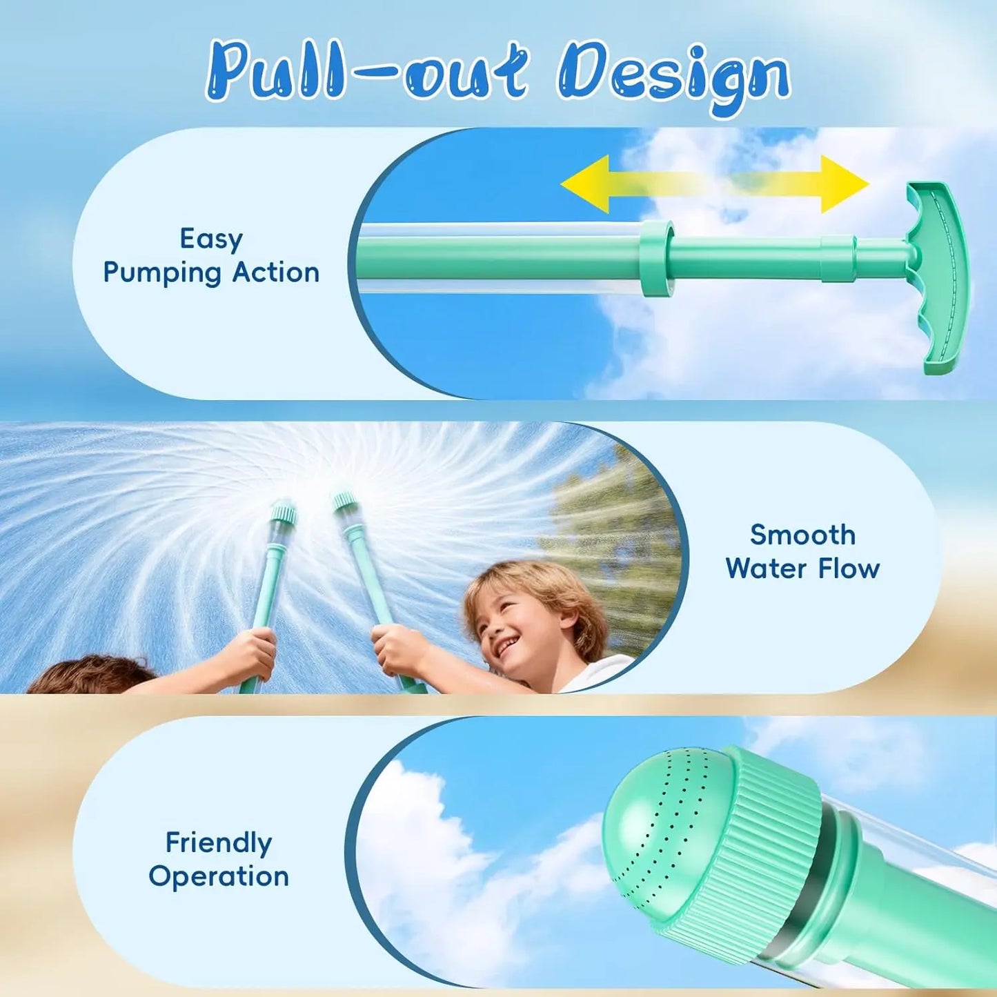 Fireworks Water Gun for Pool Party Outdoor Summer Water Games