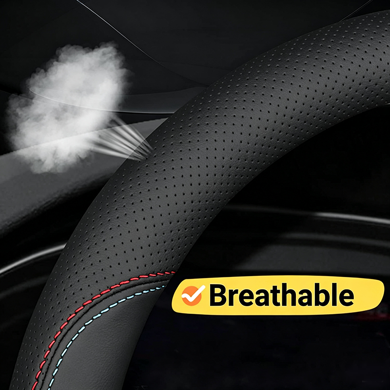 Universal Silicone Steering Wheel Cover, Non‑Slip Soft Grip All Season Car Steering Wheel Protector 🚗