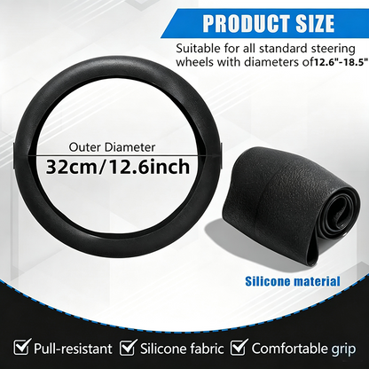 Universal Silicone Steering Wheel Cover, Non‑Slip Soft Grip All Season Car Steering Wheel Protector 🚗