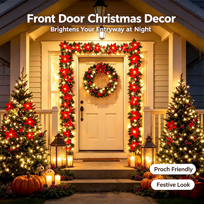 Christmas LED Garland String Lights – Festive Home Decor and Merry Christmas Ornament 🎄