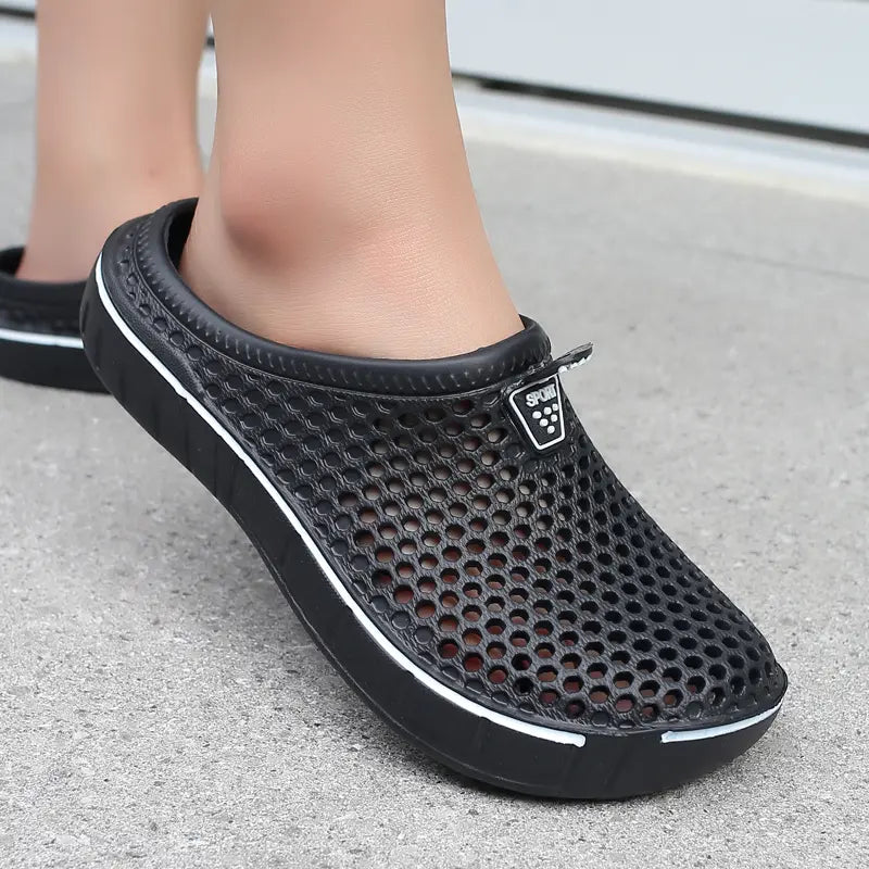 Unisex Quick-Dry Mesh Slip-On Mules,Women's and Men's Lightweight Non-Slip EVA Summer Footwear 🥿