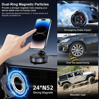 2.0 Foldable Magnetic Car Phone Holder with N52 Magnets🧲