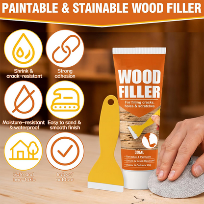 Wood Filler for Cracks and Holes 🛠️