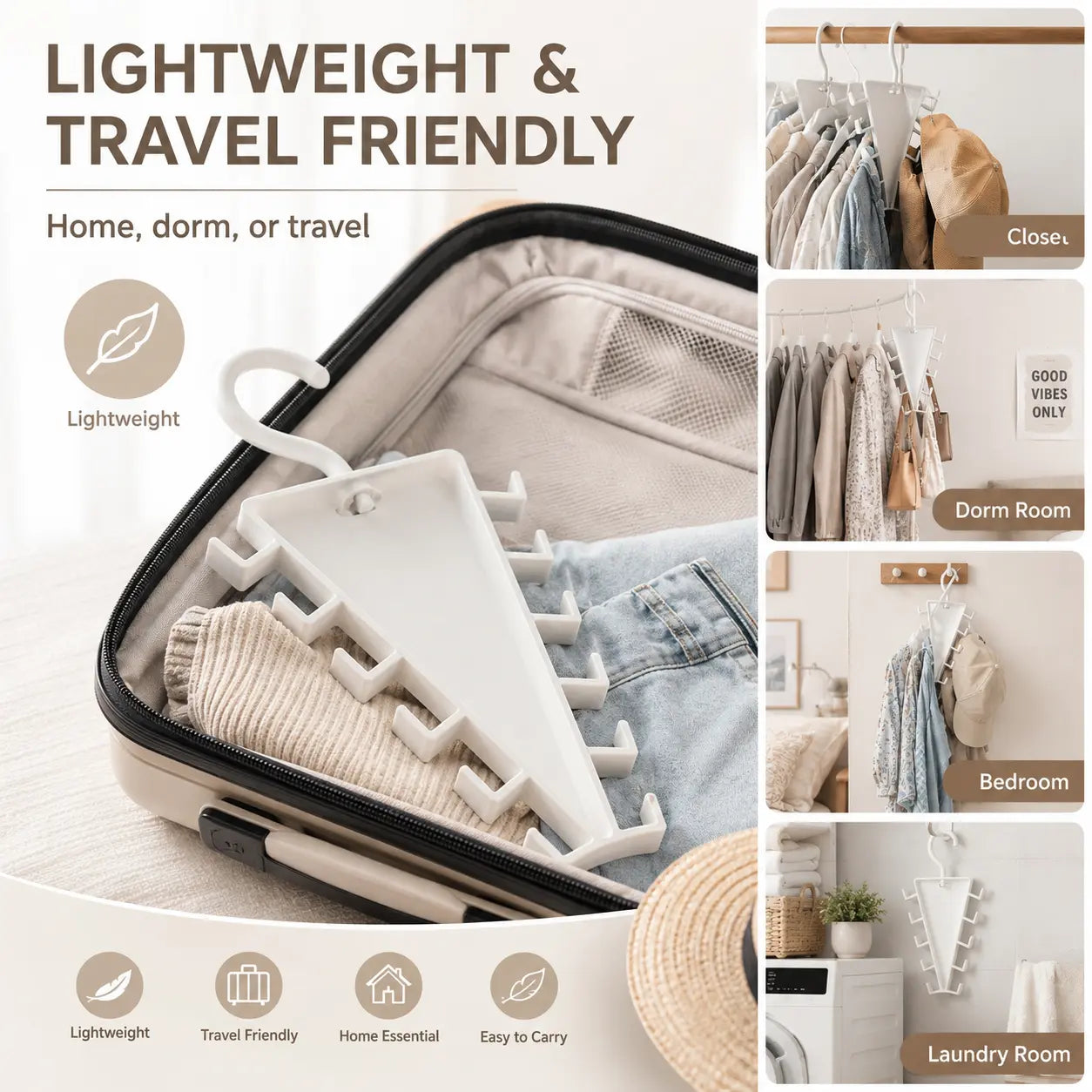 V Shaped Double‑Sided Closet Organizer Hanger👕