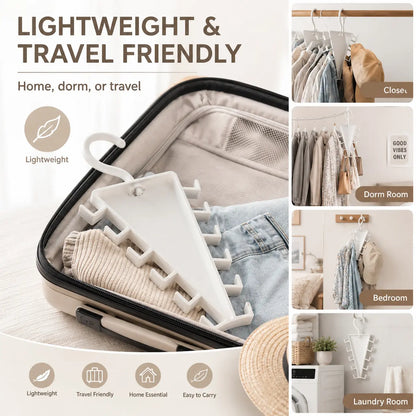 V Shaped Double‑Sided Closet Organizer Hanger👕