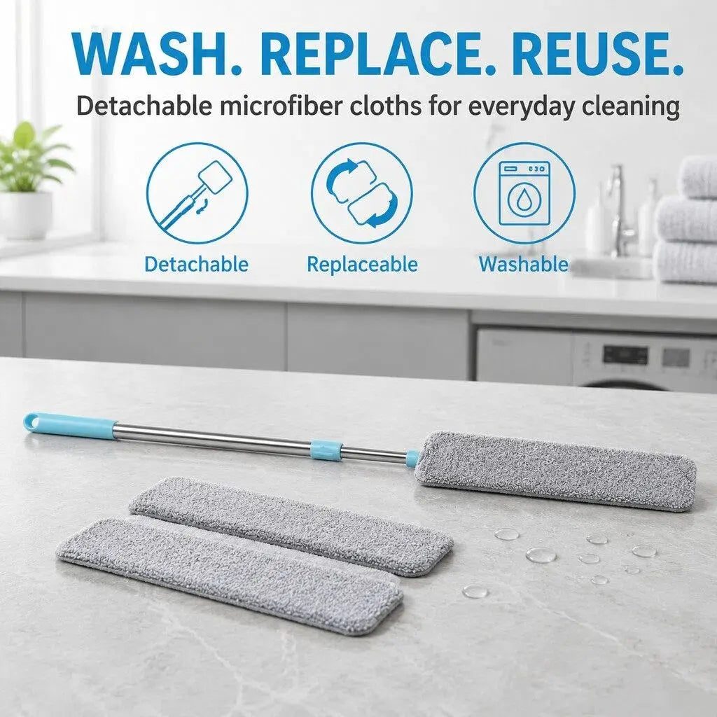 Replacement Gap Duster for Home Corner Place, Durable Flexible Arbitrary Bending Microfiber Dust Brush🧹