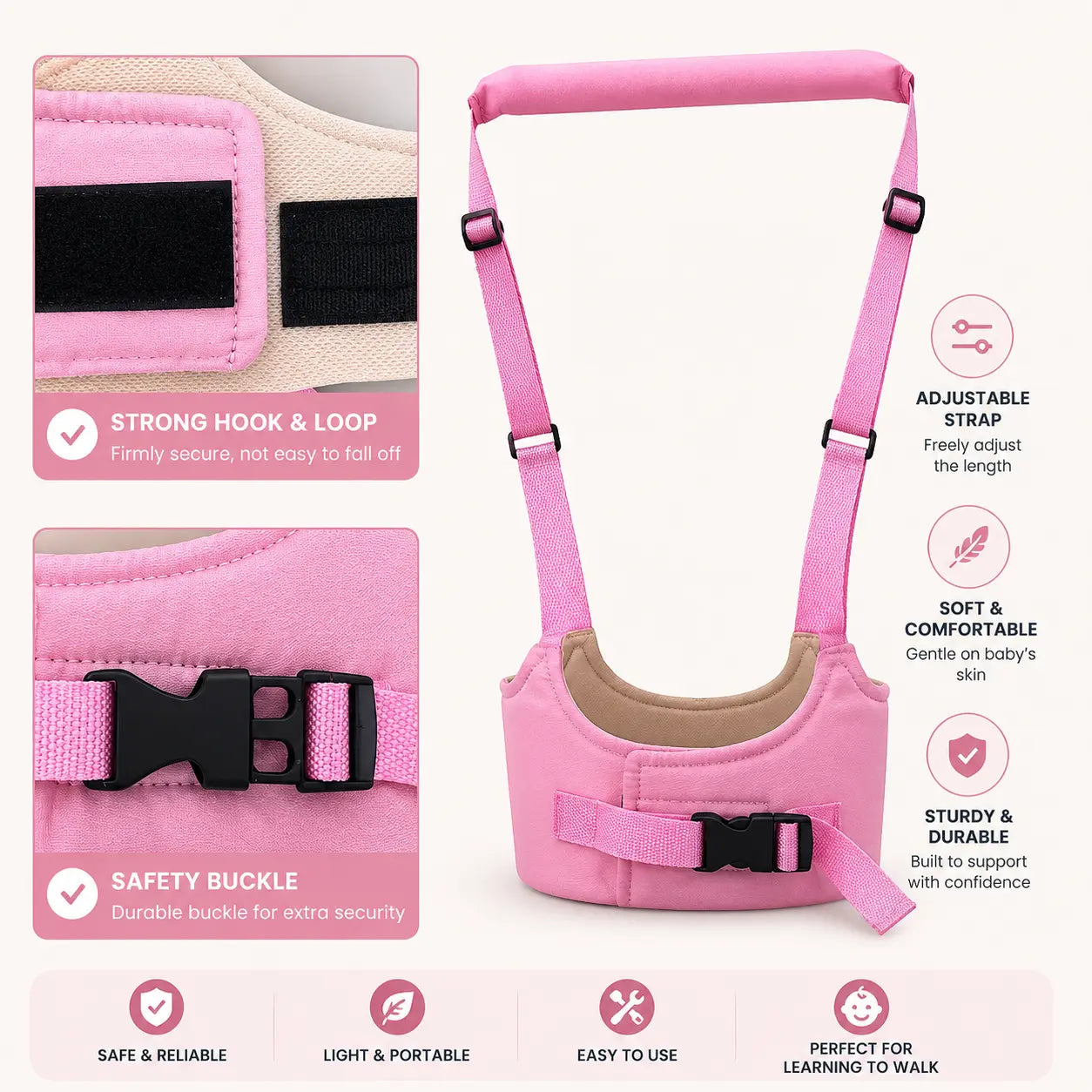 Walking Assistant Harness, Walking Learning Belt Helper Walker Wings Safety Walking Harness Walker 👶