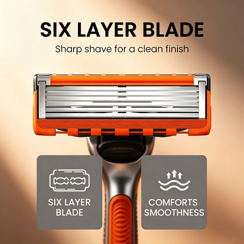 Premium Stainless Steel Blades Included, Plus Complimentary Ergonomic Handle 🪒