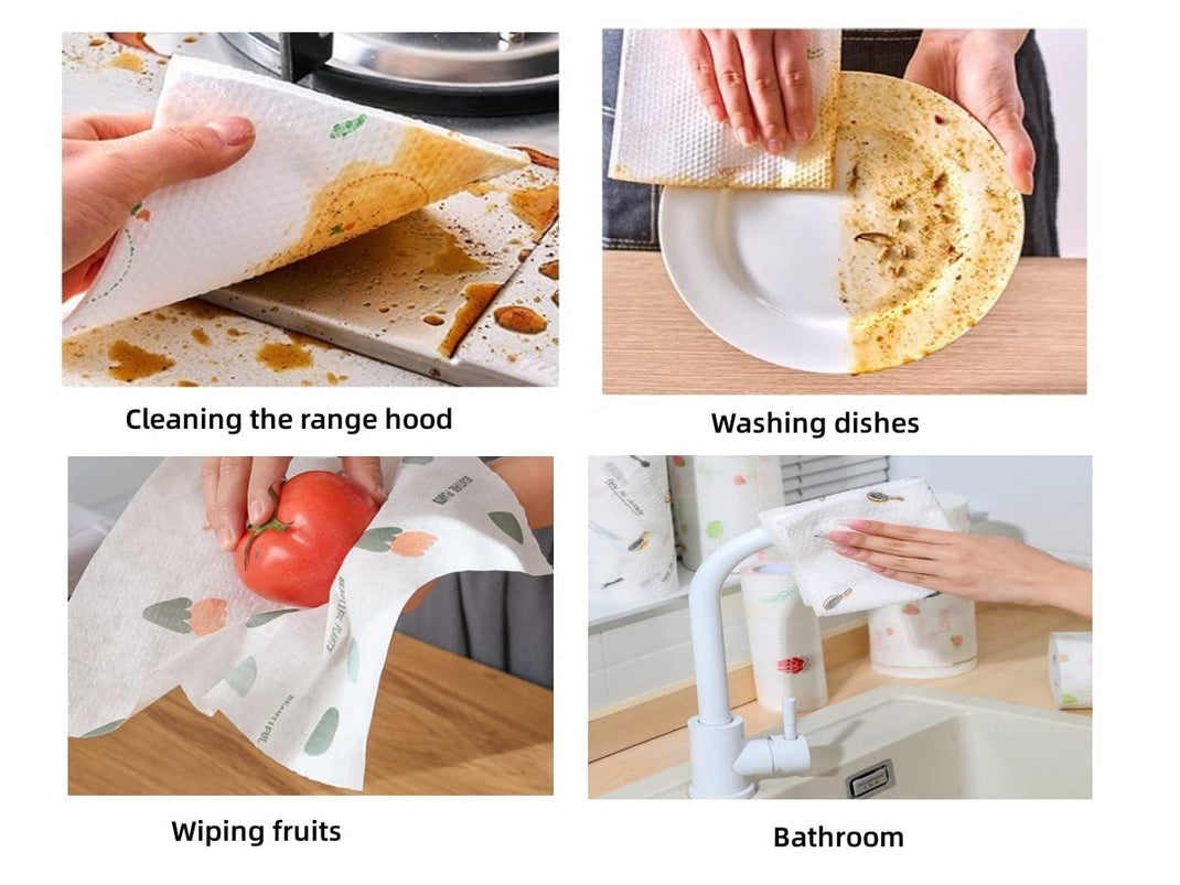 Reusable kitchen cleaning cloth product illustration