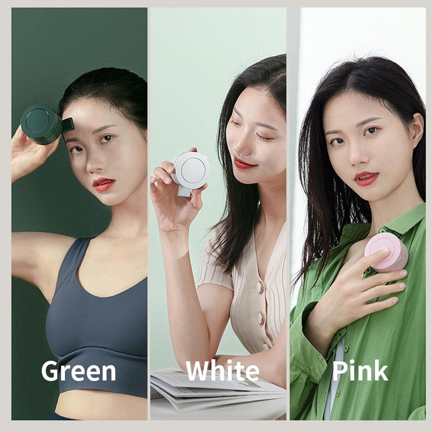 Portable, Quiet, Mini, Blade-less Electric Fan • 3 Speed Settings