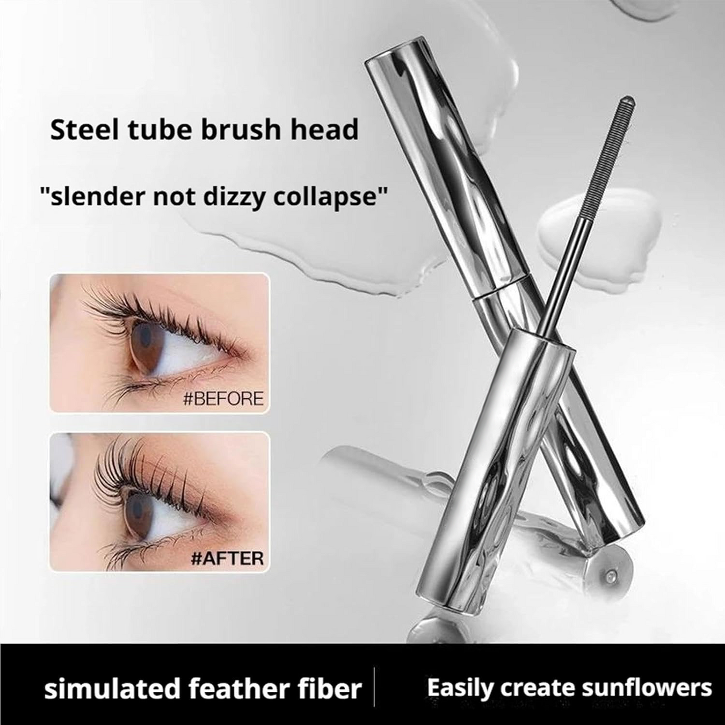 Waterproof Smudge-Proof Mascara for Thick Long Curled Defined Lashes✨