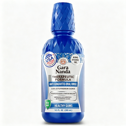 Anti-Gingivitis Oral Rinse with 0.05% CPC, Alcohol & Fluoride Free Therapeutic Mouthwash🦷