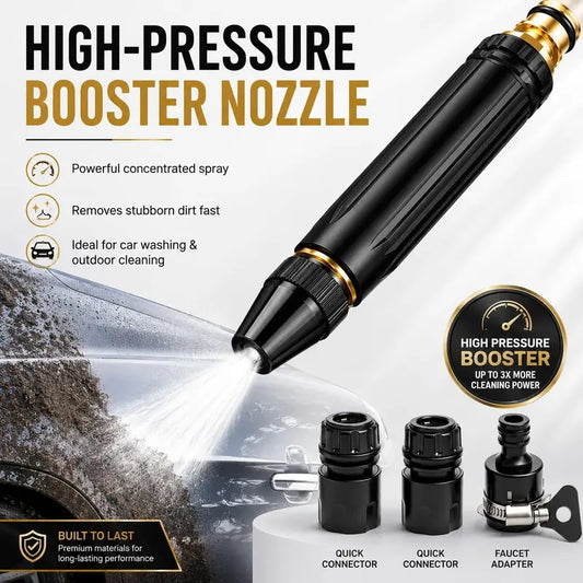 🔫Home High-pressure Car Wash Water Gun with Booster Nozzle