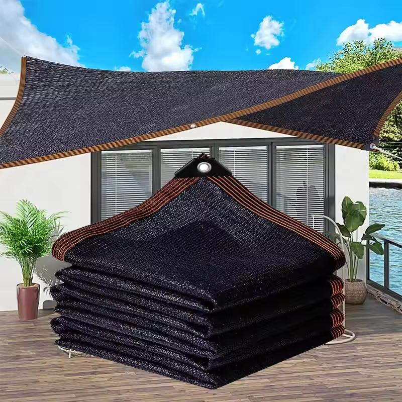 Black UV Resistant Sun Shade Net 10FTx13FT for Garden & Backyard🌳