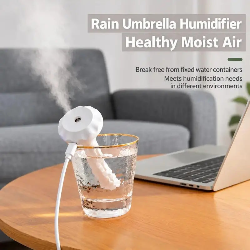 Mini USB Cool Mist Portable Donut Humidifier, Unlimited Water Tank Small Desktop Mist Maker 💧
