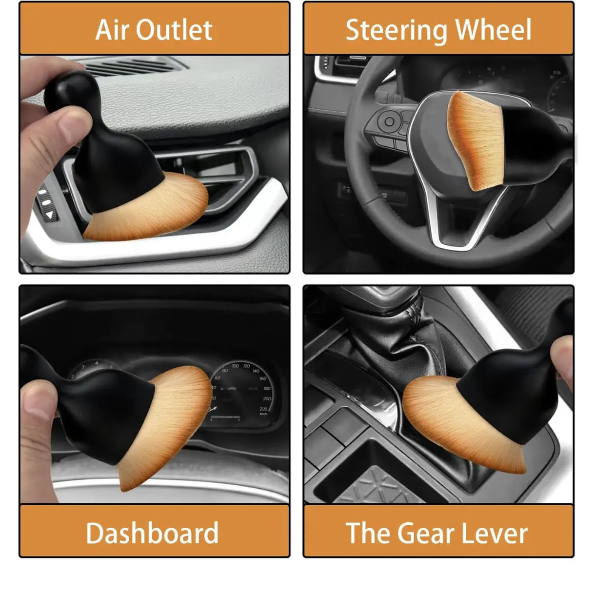Car Air Conditioner Outlet Dashboard Cleaning Brush Auto Interior Dust Brush🧹
