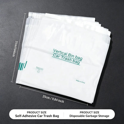 20 Counts Car Trash Bag, Self-Adhesive Vertical Disposable Cleaning Bag 🗑️