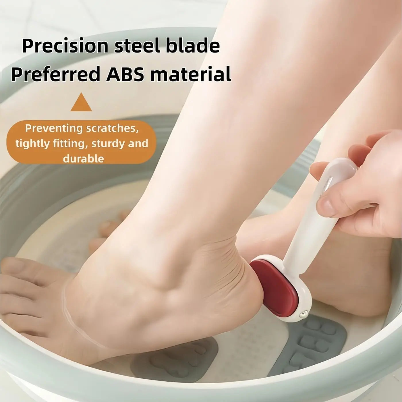Stainless steel foot scraper construction