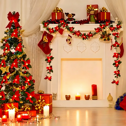 Christmas LED Garland String Lights – Festive Home Decor and Merry Christmas Ornament 🎄
