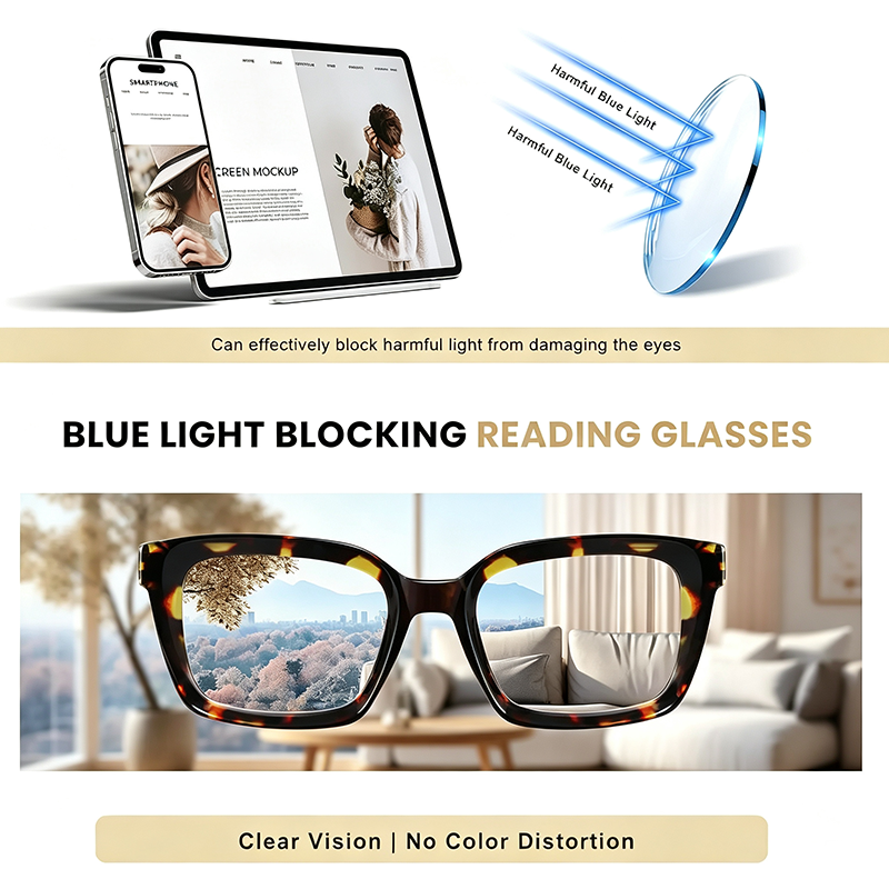 3-Pack Lightweight Tortoiseshell Square Reading Glasses for Women & Men 🕶️