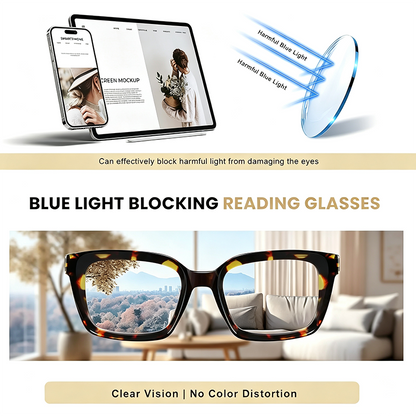 3-Pack Lightweight Tortoiseshell Square Reading Glasses for Women & Men 🕶️
