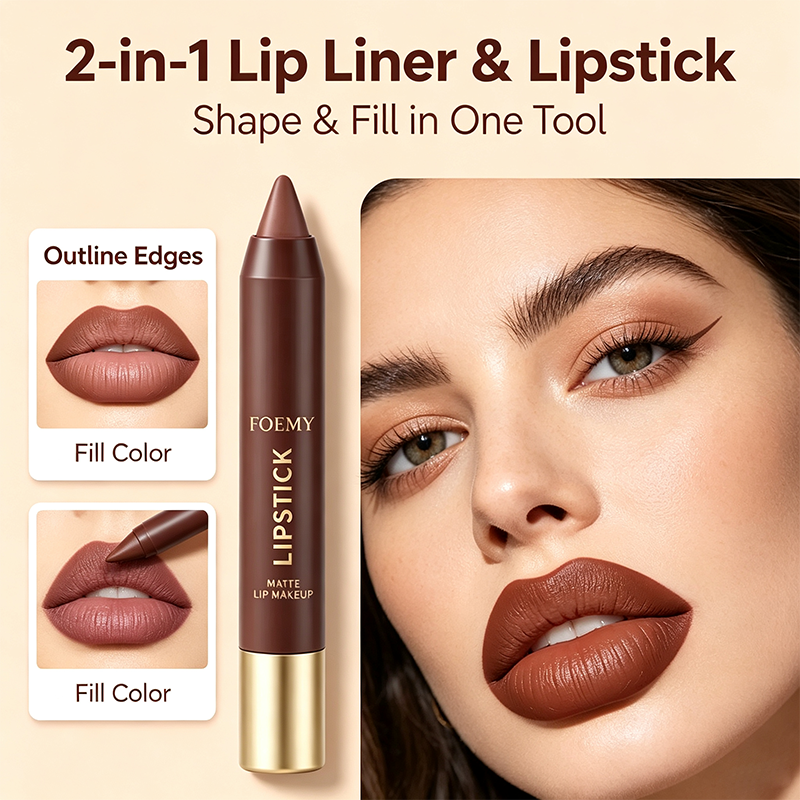 Matte Brown Lipstick, Suitable for All Skin Types 🤎