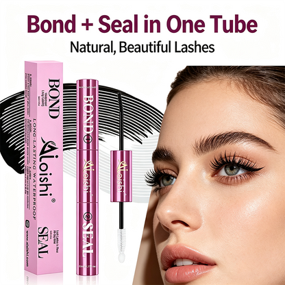 2 in 1 Bond & Seal Eyelash Adhesive, Black/White Waterproof Gentle Lightweight Strong Hold Glue✨