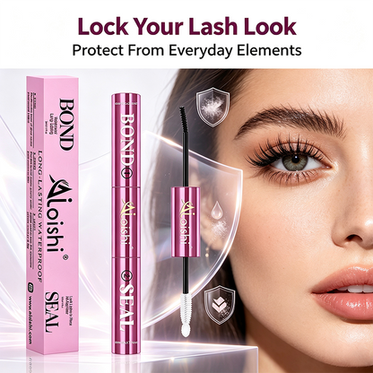 2 in 1 Bond & Seal Eyelash Adhesive, Black/White Waterproof Gentle Lightweight Strong Hold Glue✨