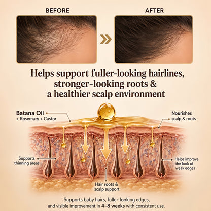 Advanced Batana Oil Hair Regrowth Therapy | Reverse Thinning Hair & Receding Hairline🌱