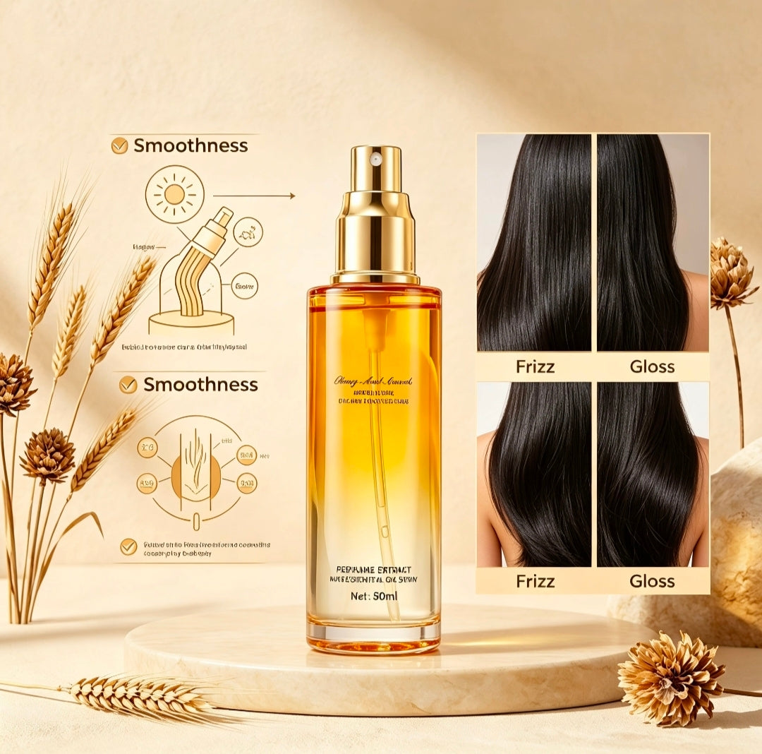 Bester Perfume Hair Essential Oil Spray | Anti-Frizz, Shine Boost Leave-In Hair Treatment✨