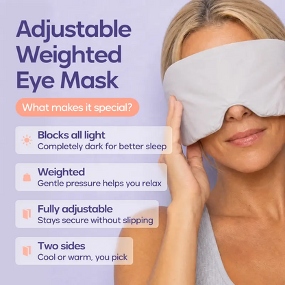 Lights Out Weighted Eye Mask – Strapless 360° Wraparound Sleep Mask💤