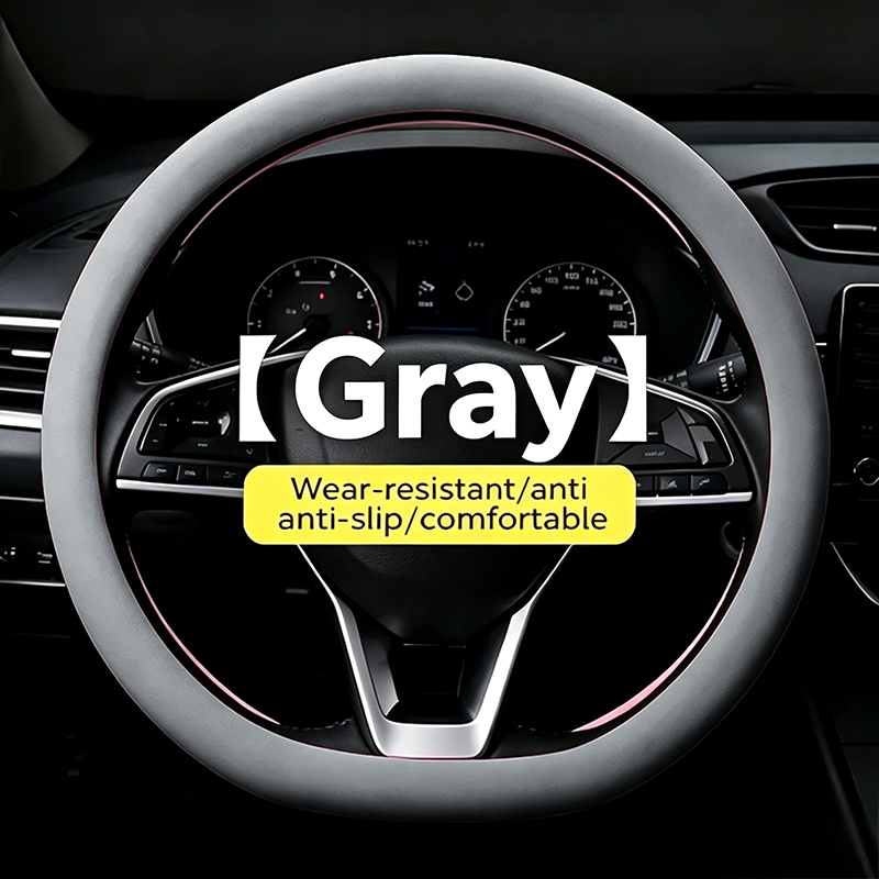 Universal Silicone Steering Wheel Cover, Non‑Slip Soft Grip All Season Car Steering Wheel Protector 🚗