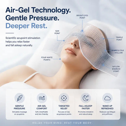 Lights Out Weighted Eye Mask – Strapless 360° Wraparound Sleep Mask💤