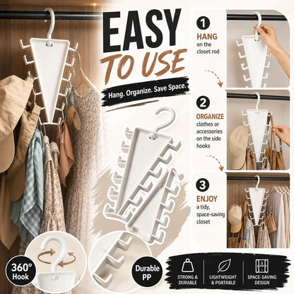 V Shaped Double‑Sided Closet Organizer Hanger👕
