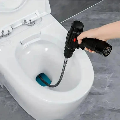 Electric Pipe Drain Dredging Device without Machine, 1 Count Toilet Clog Dredging Tool 🚽