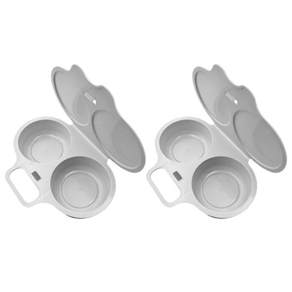 2‑Pack Easy‑To‑Clean Microwave Omelette Maker, Multifunctional Egg Poacher 🍳