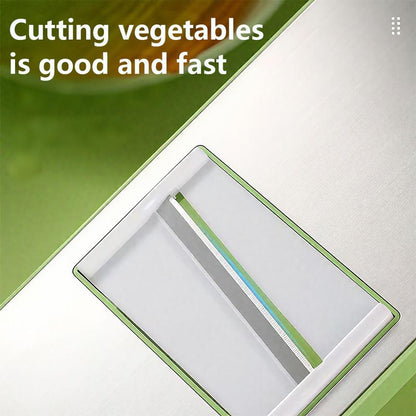 The Perfect Kitchen Gift: 5-in-1 Vegetable Cutter & Cheese Grater with Safety Features - Stainless Steel✨